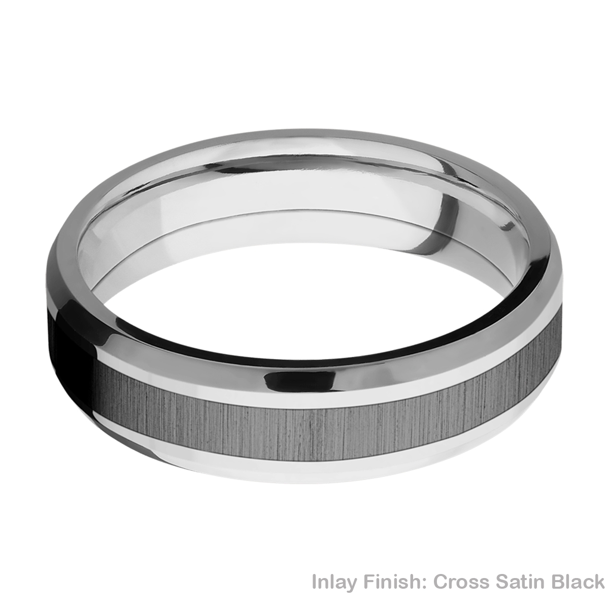 Lashbrook CCPF6B13(NS)/ZIRCONIUM Cobalt Chrome Wedding Ring or Band