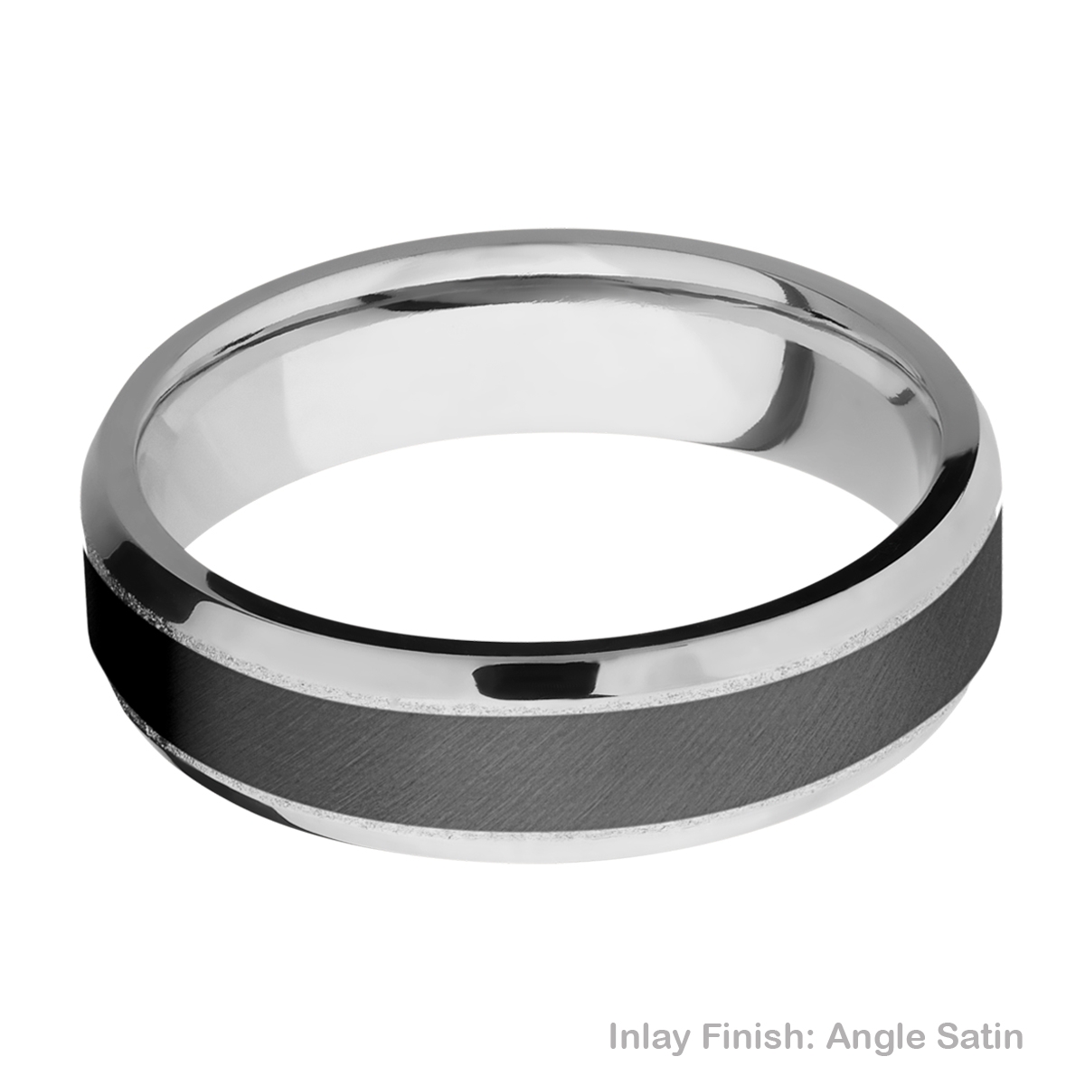Lashbrook CCPF6B14(NS)/ZIRCONIUM Cobalt Chrome Wedding Ring or Band