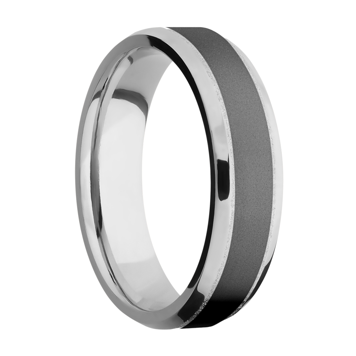 Lashbrook CCPF6B14(NS)/ZIRCONIUM Cobalt Chrome Wedding Ring or Band Alternative View 1