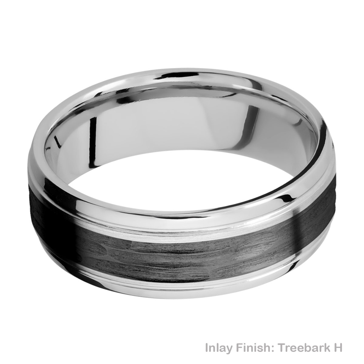 Lashbrook CCPF7B14(S)/ZIRCONIUM Cobalt Chrome Wedding Ring or Band