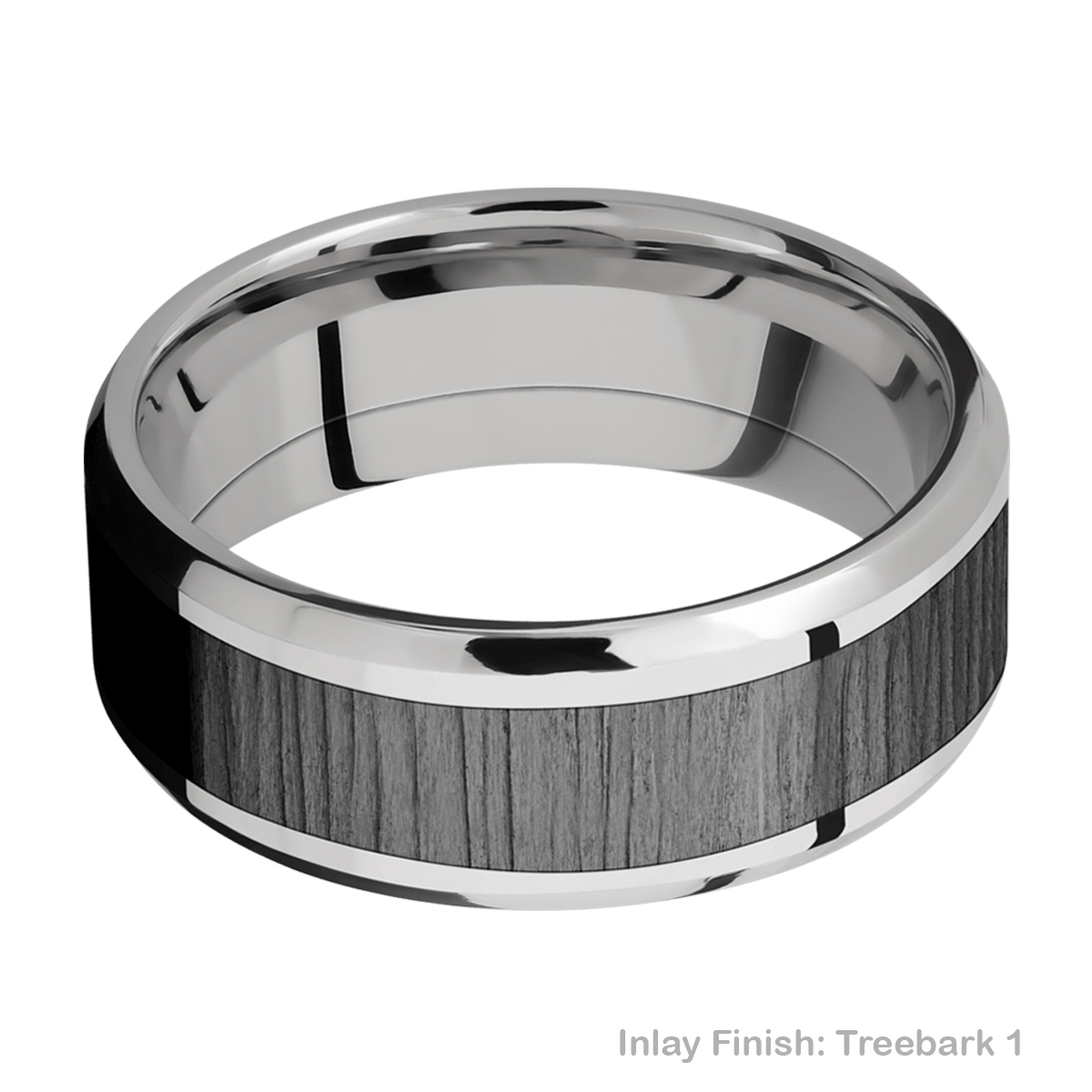 Lashbrook CCPF8B15(NS)/ZIRCONIUM Cobalt Chrome Wedding Ring or Band