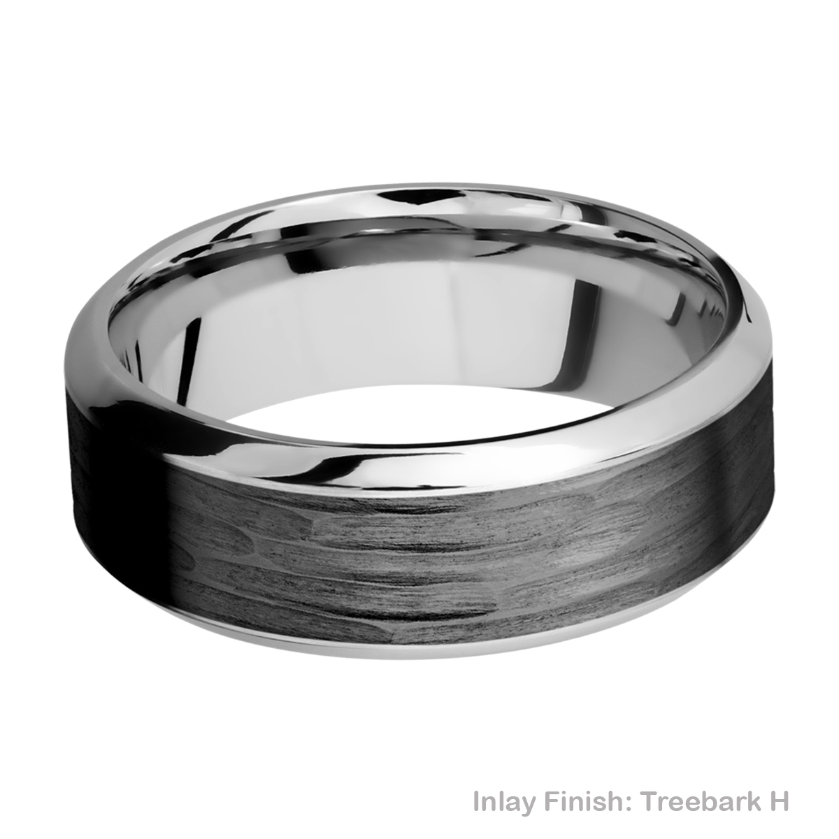 Lashbrook CCPF8HB15/ZIRCONIUM Cobalt Chrome Wedding Ring or Band Alternative View 9