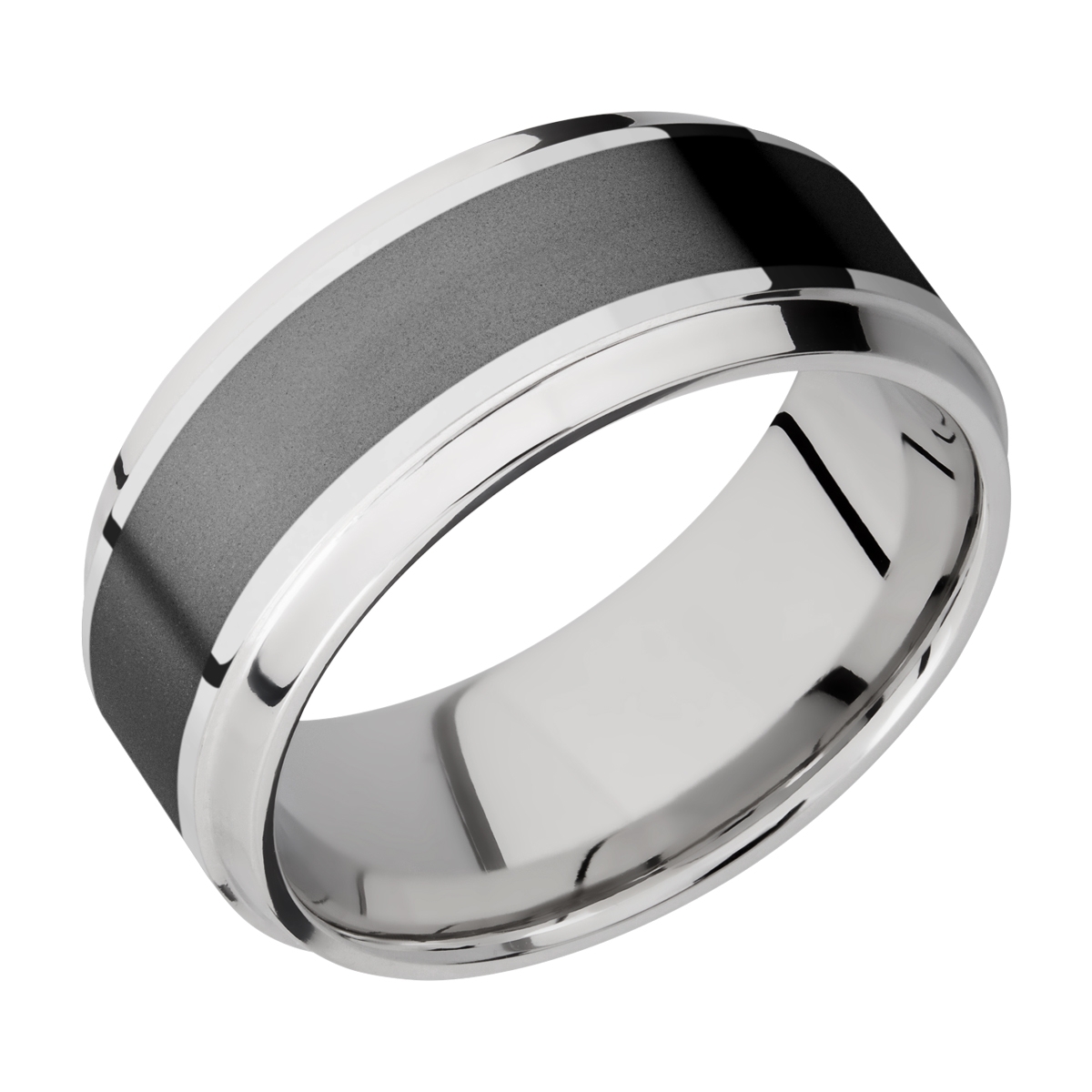Lashbrook CCPF9B15(S)/ZIRCONIUM Cobalt Chrome Wedding Ring or Band