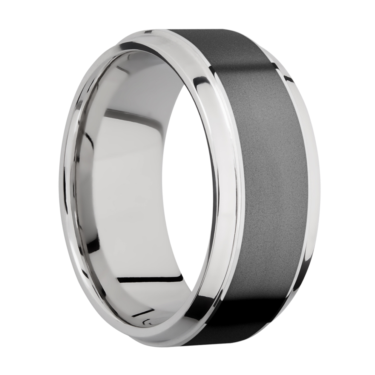 Lashbrook CCPF9B16(S)/ZIRCONIUM Cobalt Chrome Wedding Ring or Band Alternative View 1
