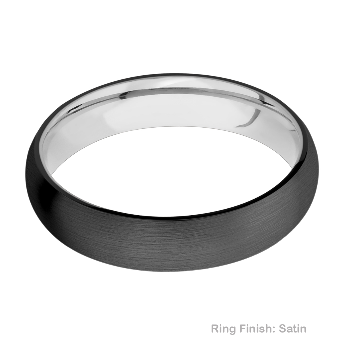 Lashbrook CCSLEEVEZ5D Zirconium and Cobalt Chrome Wedding Ring or Band Alternative View 4