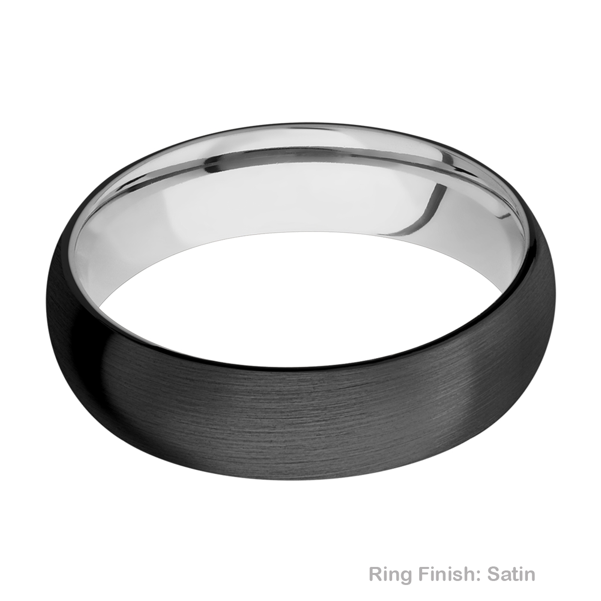 Lashbrook CCSLEEVEZ6D Zirconium and Cobalt Chrome Wedding Ring or Band