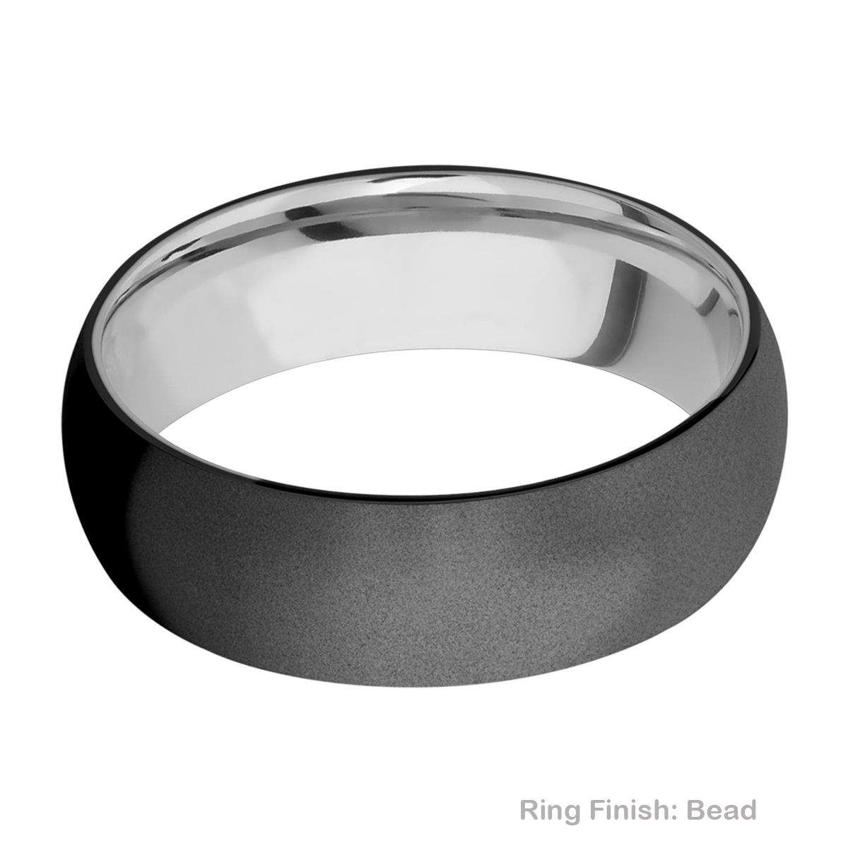 Lashbrook CCSLEEVEZ7D Zirconium and Cobalt Chrome Wedding Ring or Band Alternative View 2