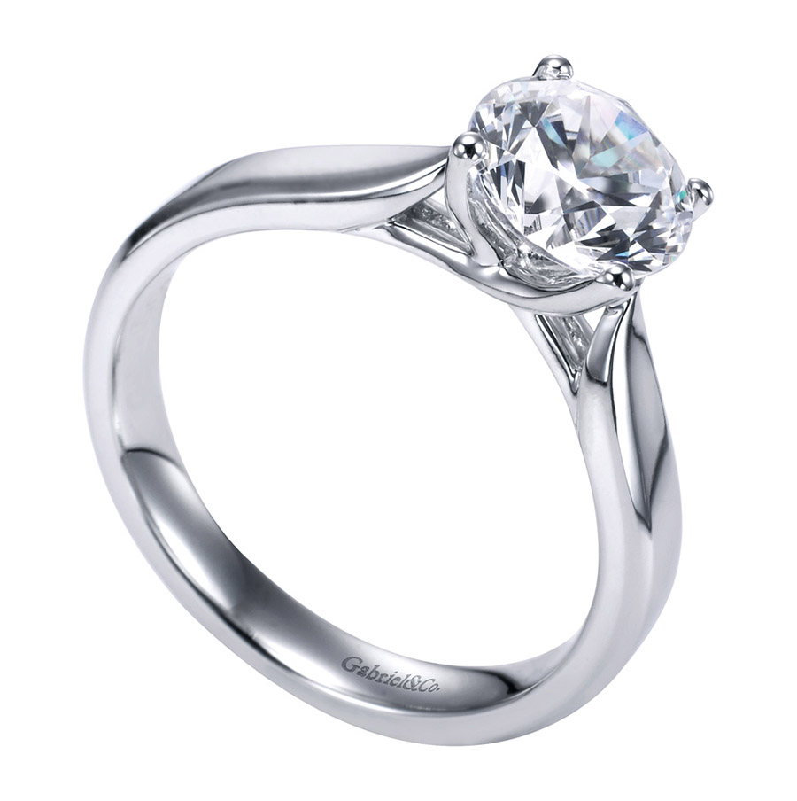 Gabriel Platinum Contemporary Engagement Ring ER6593PTJJJ