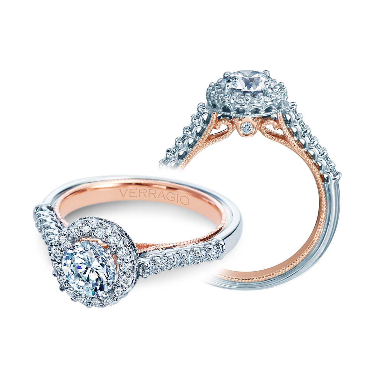 Verragio Renaissance-903R6-TT 14 Karat Diamond Engagement Ring