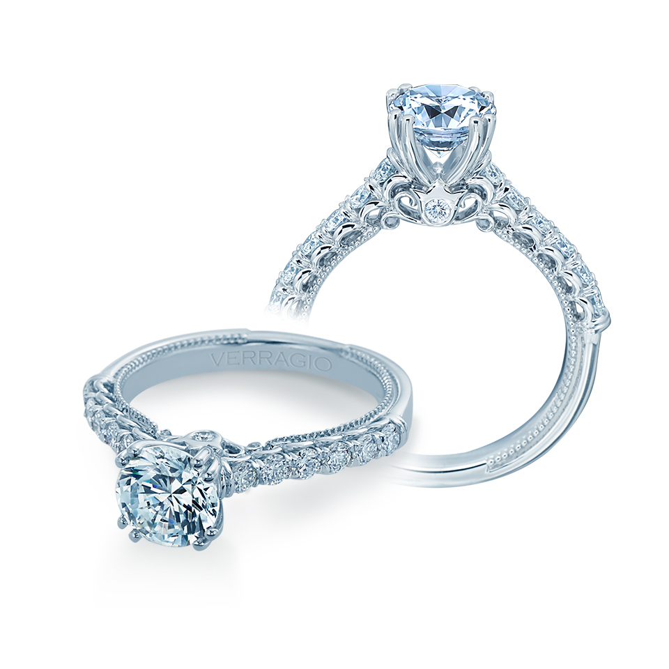 Verragio Renaissance-941R7 Platinum Diamond Engagement Ring
