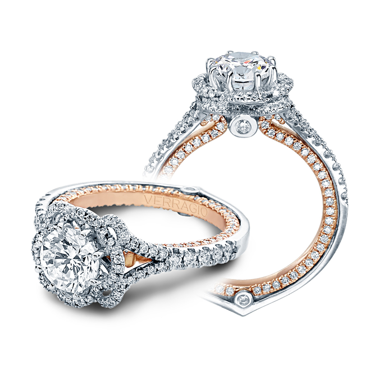 Verragio Couture-0426DR-TT 14 Karat Engagement Ring