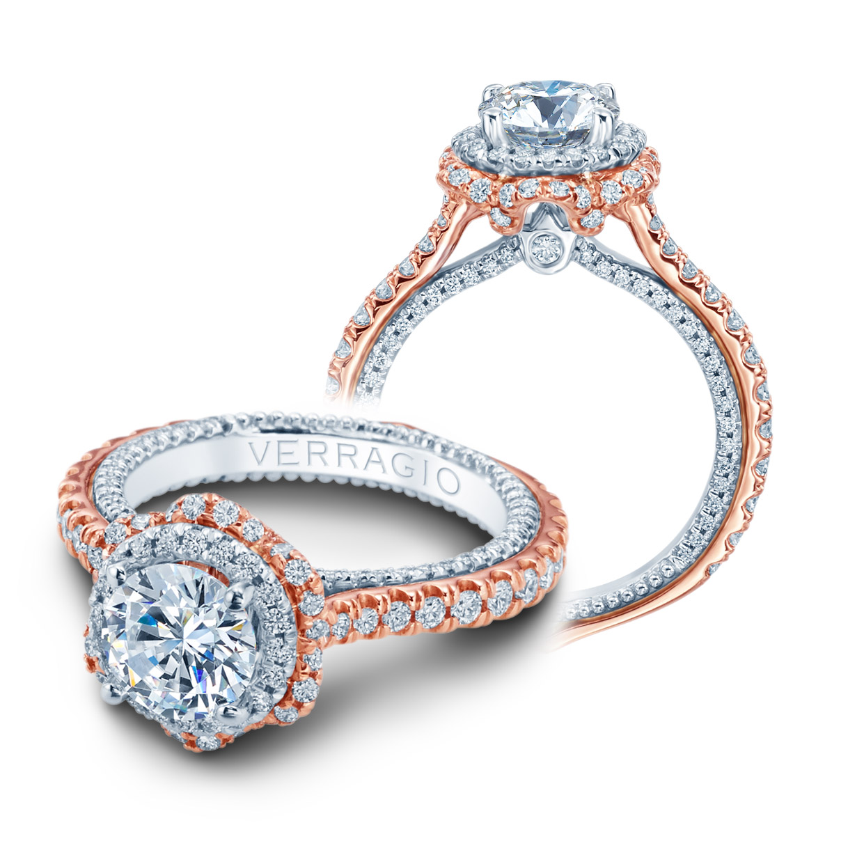 Verragio Couture-0467R-2RW 14 Karat Engagement Ring