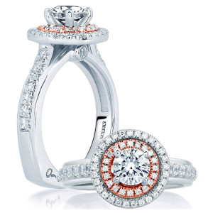 A.JAFFE 18 Karat Signature Engagement Ring MES628