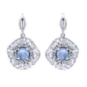 Gabriel Fashion Silver Byblos Drop Earrings EG12559SVJMC