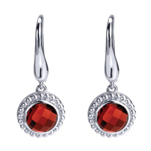 Gabriel Fashion Silver Celestial Drop Earrings EG11701SVJGN