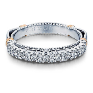 Verragio Parisian-113W 14 Karat Wedding Ring / Band