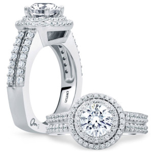 A.JAFFE 14 Karat Signature Engagement Ring MES688