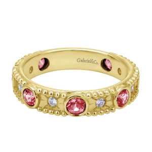 Gabriel Fashion 14 Karat Stackable Stackable Ladies' Ring LR4840Y44RA