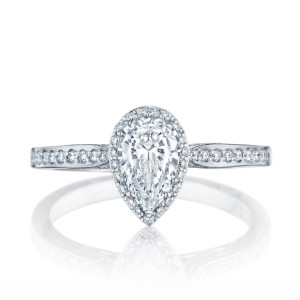 Tacori 2620PS8X5P 18 Karat Dantela Engagement Ring