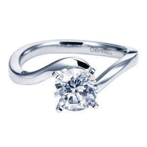Gabriel Platinum Contemporary Engagement Ring ER6682PTJJJ
