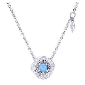 Gabriel Fashion Silver Byblos Necklace NK4826SVJMC