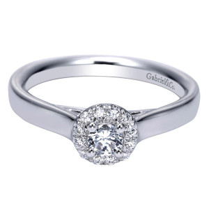 Gabriel 14 Karat Contemporary Engagement Ring ER98642W44JJ