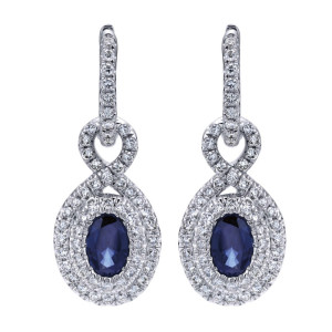 Gabriel Fashion 14 Karat Lusso Color Drop Earrings EG12232W44SA