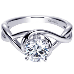Gabriel 14 Karat Contemporary Engagement Ring ER9179W4JJJ