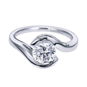 Gabriel 14 Karat Contemporary Engagement Ring ER7892W44JJ