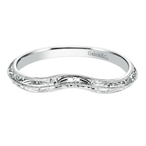 Gabriel 14 Karat Victorian Wedding Band WB8438W4JJJ