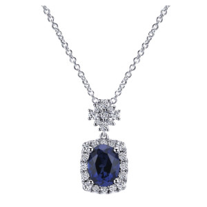 Gabriel Fashion 14 Karat Lusso Color Necklace NK4459W44SA