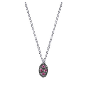 Gabriel Fashion Silver Organic Necklace NK4321SVJMC