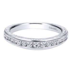 Gabriel 14 Karat Victorian Wedding Band WB10118W44JJ