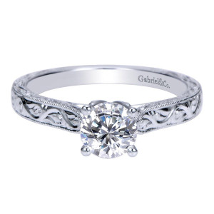 Gabriel 14 Karat Victorian Engagement Ring ER8845W44JJ