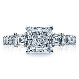 29-25PR7 Platinum Tacori Clean Crescent Engagement Ring