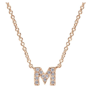 Gabriel Fashion 14 Karat Initial Initial Necklace NK4577M-K45JJ