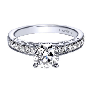 Gabriel 14 Karat Victorian Engagement Ring ER94175W44JJ
