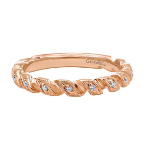 Gabriel Fashion 14 Karat Stackable Stackable Ladies' Ring LR4629K44JJ