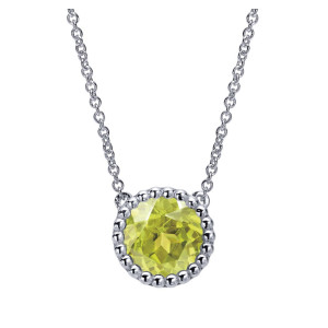 Gabriel Fashion Silver Celestial Necklace NK4277SVJLQ