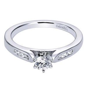 Gabriel 14 Karat Contemporary Engagement Ring ER96352W44JJ