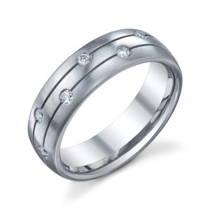 246619 Christian Bauer Platinum Diamond Wedding Ring / Band