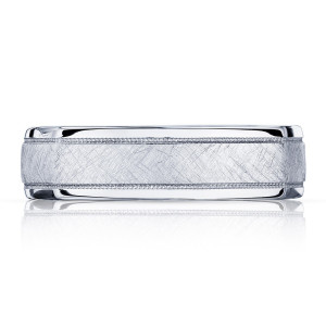 136-6WB Platinum Tacori Sculpted Crescent Wedding Ring