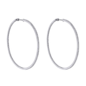Gabriel Fashion 14 Karat Hoops Hoop Earrings EG10265W45JJ