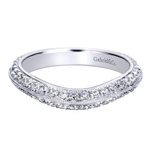 Gabriel 14 Karat Victorian Wedding Band WB9414W44JJ
