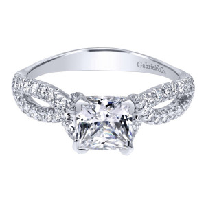 Gabriel 14 Karat Contemporary Engagement Ring ER11887S4W44JJ