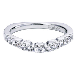 Gabriel 14 Karat Contemporary Wedding Band WB6021W44JJ