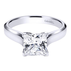 Gabriel 14 Karat Contemporary Engagement Ring ER6578W4JJJ