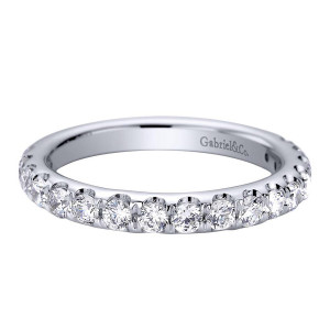 Gabriel 14 Karat Contemporary Wedding Band WB9407W44JJ