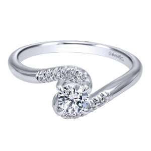 Gabriel 14 Karat Contemporary Engagement Ring ER910943W44JJ