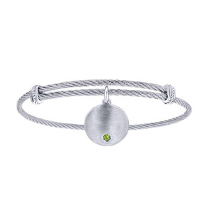 Gabriel Fashion Silver Two-Tone Soho Bangle Bracelet BG3573MXJPE